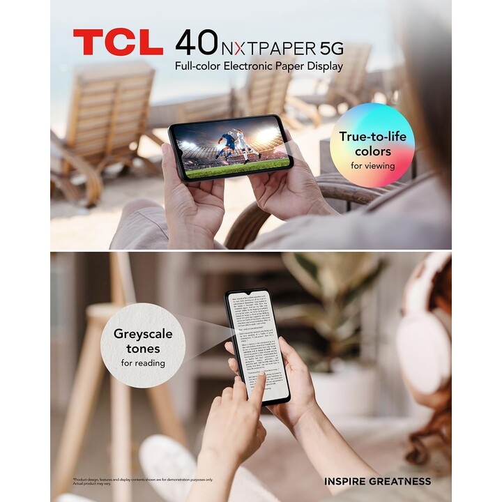 TCL 40 NXTPAPAR 5G, 12 GB (6+6) 256 GB, SIM duplo, 6,6 Exibir 90Hz, câmera de 50mp, 5000mAh, Android 13, preto