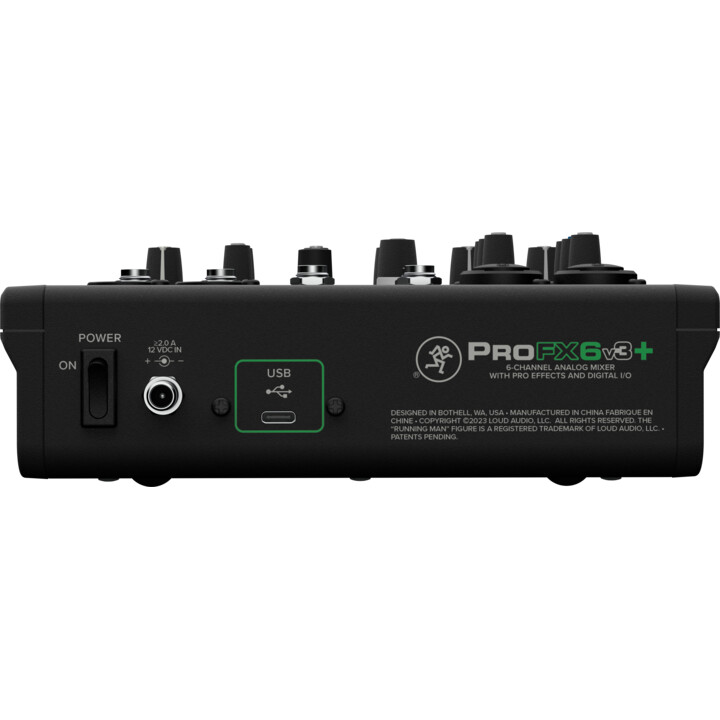 Analog mixer Mackie ProFX6v3+ with USB and Bluetooth