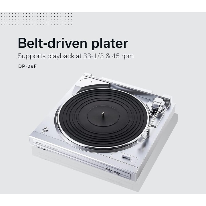 Denon DP 29 F Plata - Tocadiscos