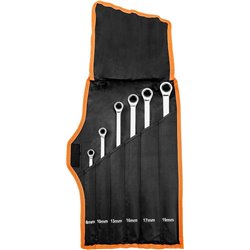 Ranget anello range, lungo, set di 6 pezzi, 8-19 mm, custodia morbida