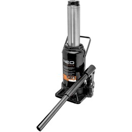Neo Tools TOP-10-455, macaco hidráulico para garrafa 15t, 150mm, preto
