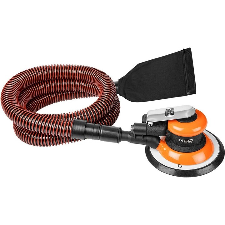 Pneumatic Orbital Sander 150mm, Sistema a vuoto
