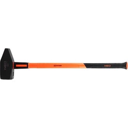 Machinist's hammer 10 kg, fiberglass handle, bimaterial