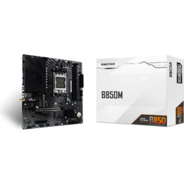 Placa base | BIOSTAR | AMD B850 | SAM5 | Micro-ATX | 1 PCI-Express 4.0 4x | 1 PCI-Express 4.0 16x | 2 M.2 | 1 HDMI | 1 DisplayPo