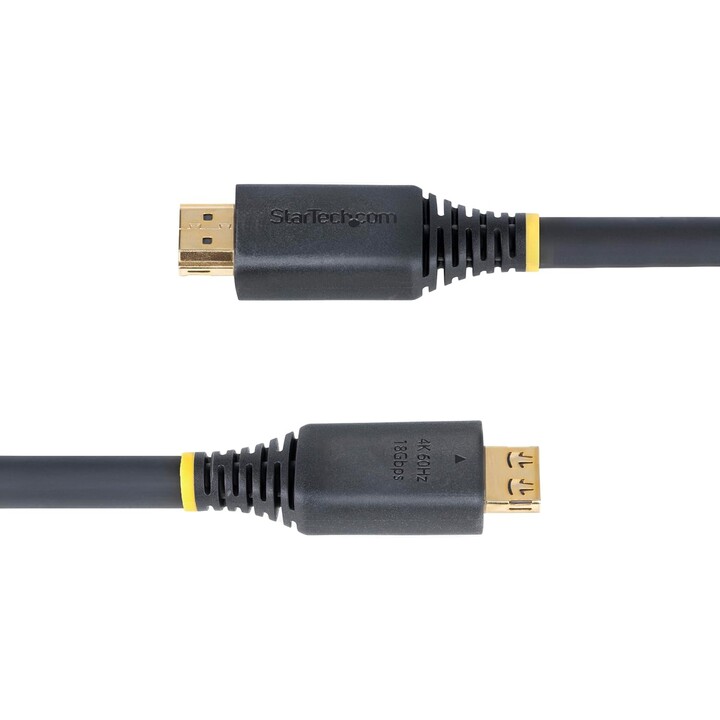 StarTech.com 20ft (6.1m) High Speed HDMI Cable with Gripping Connectors, 4K 60Hz/1440p 144Hz, HDR10/HDCP 2.2/ARC, 18Gbps, UHD HD