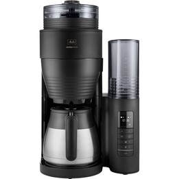 Macchina da caffè filtro Melitta AromaFresh Therm Pro con macinacaffè, nera