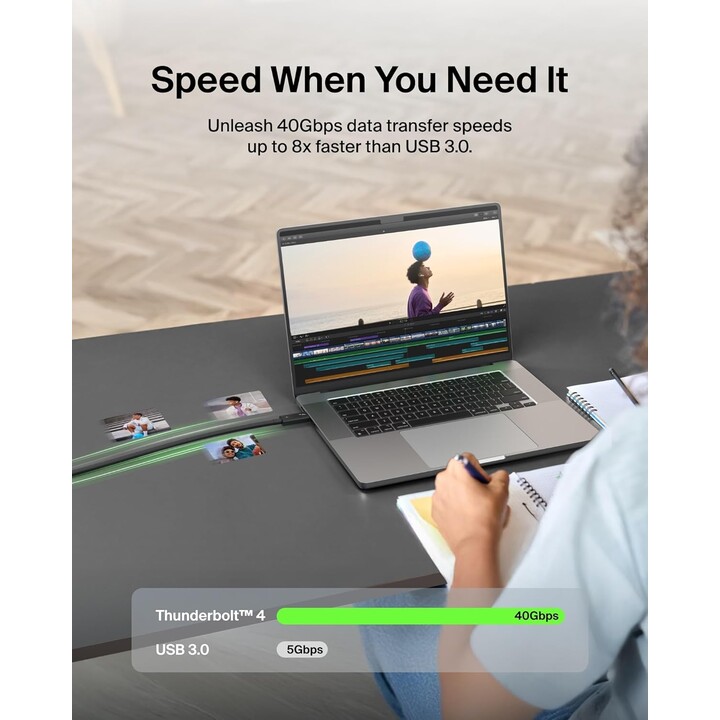 Cable pasivo Thunderbolt 4 1 m