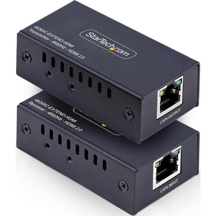 StarTech.com 4K50IC-EXTEND-HDMI extensor audio/video Transmisor y receptor de señales AV Negro