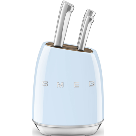 Bloque de cuchillos Smeg Azul Pastel de los años 50 KBSF02PB