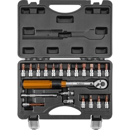 Neo Tools 08-821, Llave dinamométrica 1/4" 5-25 Nm, Plata