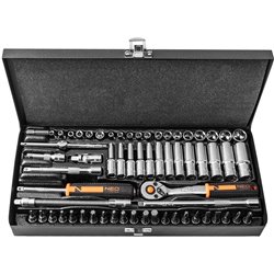 Socket set 1/4 63 pieces set