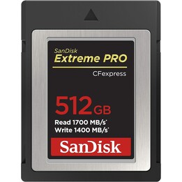 KARTE 512 GB SanDisk Extreme Pro CFexpress-Karte 1700 MB/s
