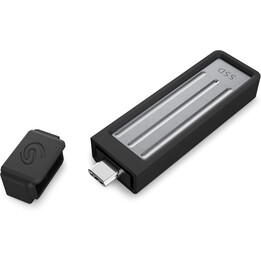 Externe SSD-Festplatte, SEAGATE, Ultra-kompakt, 1 TB, USB-C, STMX1000400, Schwarz