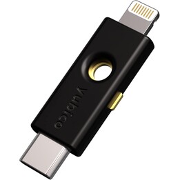 Yubico YubiKey 5Ci USB-C Lightning Hardware Authenticator, noir