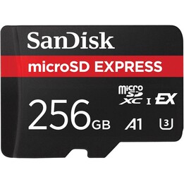 Carte microSD Sandisk Express 256 Go UHS-I jusqu'à 880 Mo/s