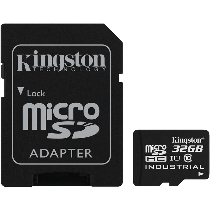 SCHEDA 32GB Kingston Industrial microSDHC 100MB/s