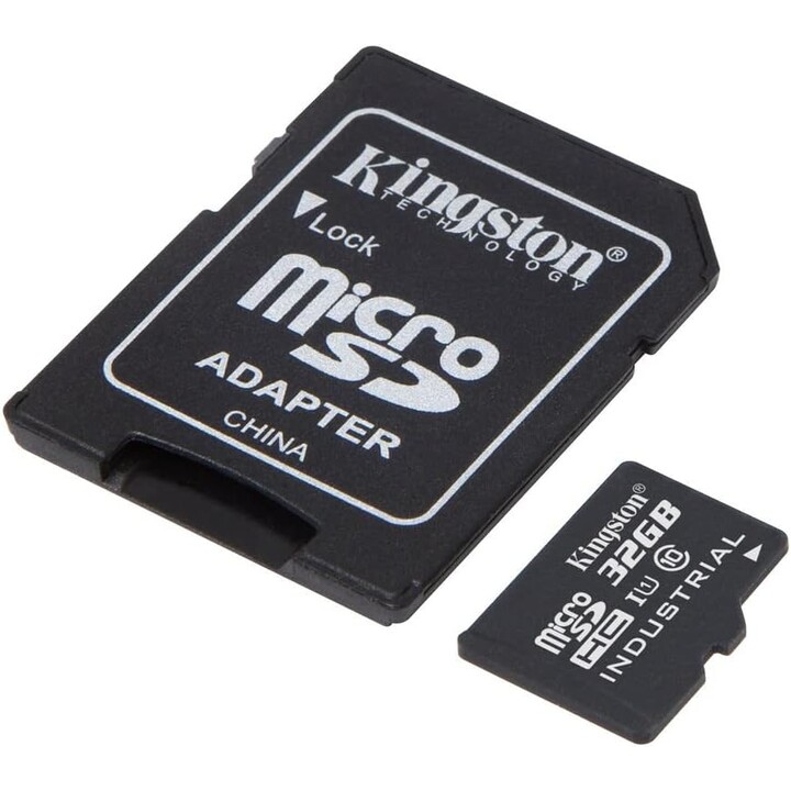 SCHEDA 32GB Kingston Industrial microSDHC 100MB/s