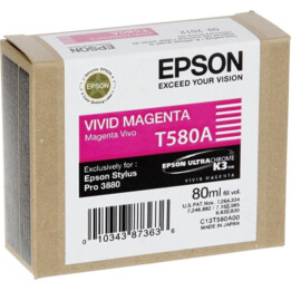 Cartridge Epson 5lb T580 Vivid Magenta Original