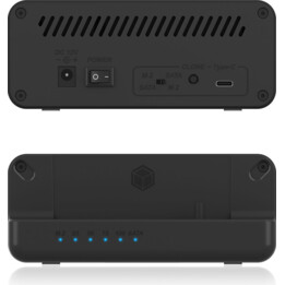 ICY BOX IB-2914MSCL-C31 Estación de acoplamiento y cable para SSD NVMe M.2 y HDD/SSD SATA de 3,5"/2,5