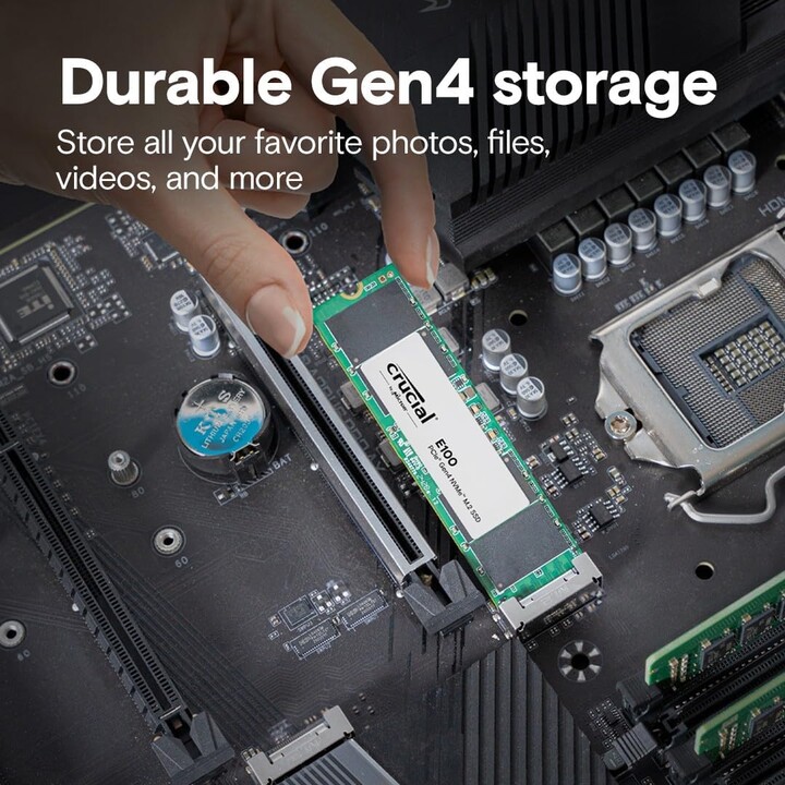 SSD|CRUCIAL|E100|480GB|M.2|PCIe Gen4|NVMe|3D NAND|Schreibgeschwindigkeit 2500 MBytes/s|Lesegeschwindigkeit 4500 MBytes/s|CT480E1