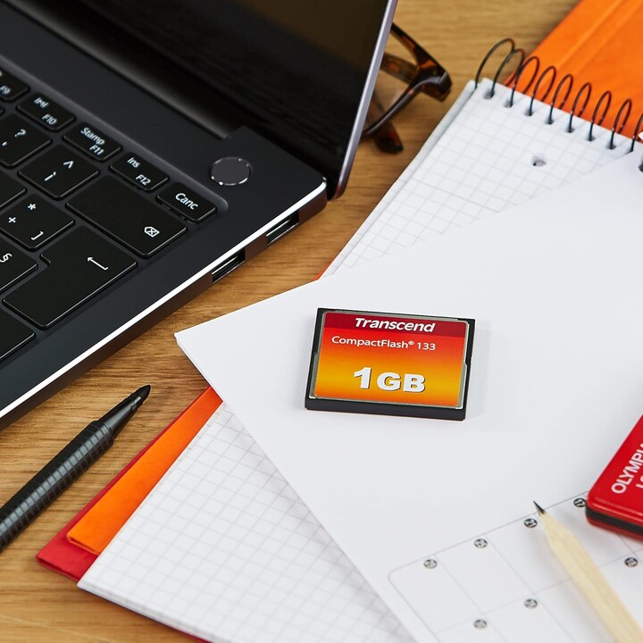 Transcend TS1GCF133 1 GB CompactFlash card 133x black