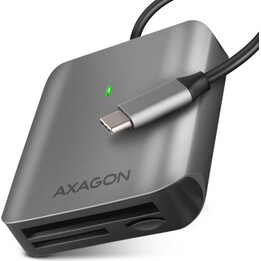 AXAGON Cre-S3C Lector de tarjetas externo Lector de tarjetas USB-C, gris