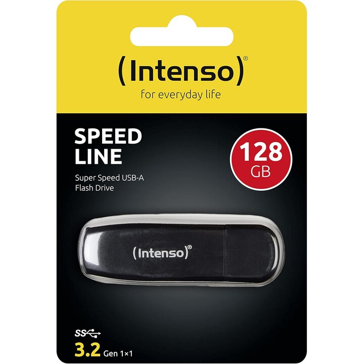 CHIAVETTA 128GB USB 3.0 Intenso 3533491 Speed Line Nero