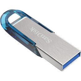 SanDisk STICK 64GB Ultra Flair Memory, 3.2 Gen 1, Blue / Silver