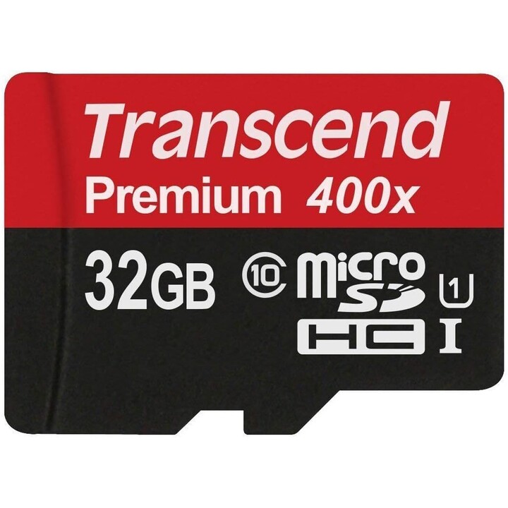 TARJETA 32GB Transcend Premium MicroSDHC 45MB/s + Adaptador