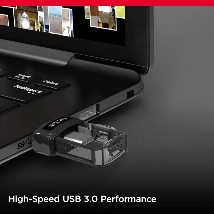 STICK 64GB SanDisk Ultra Dual USB3.0/microUSB 150MB/s Grey