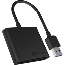 ICY BOX IB-CR301-U3 Kartenleser 3-in-1 USB 3.0 Schwarz
