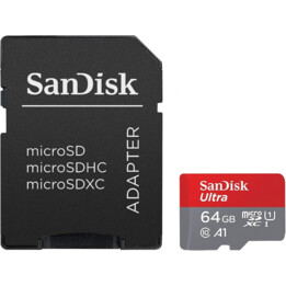 Sandisk Ultra microSDXC 64GB UHS-I U1 V10 with Adapter
