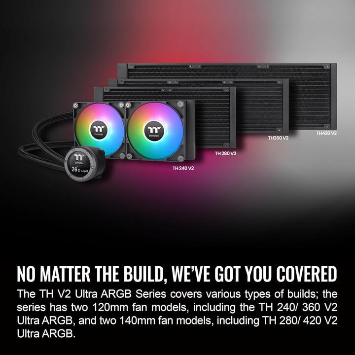 K Cooler Refroidissement par eau Thermaltake TH360 V2 Ultra ARGB Sync CPU Refroidisseur liquide tout-en-un