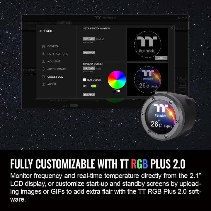 K Cooler Refroidissement par eau Thermaltake TH240 V2 Ultra ARGB Sync CPU Refroidisseur liquide tout-en-un
