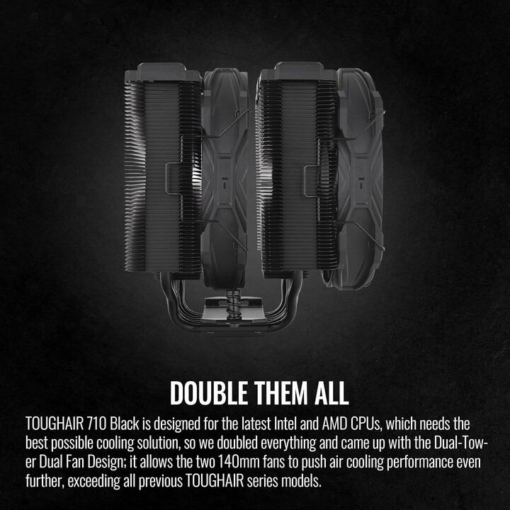 Refroidisseur d air K Cooler Thermaltake TOUGHAIR 710 Noir
