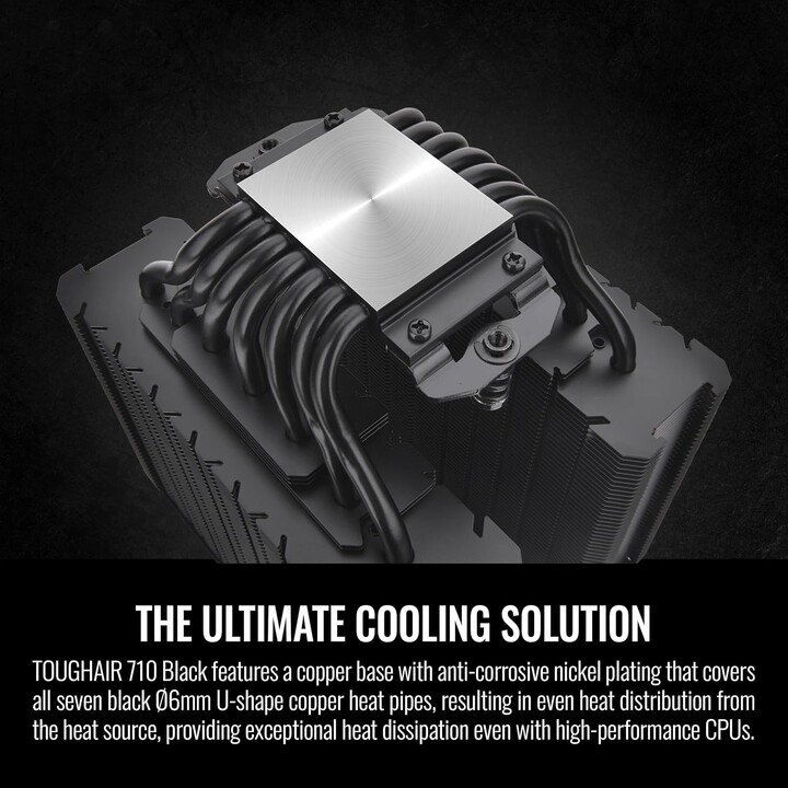 K Cooler Thermaltake TOUGHAIR 710 Air Cooler Black