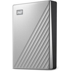 2,5" WD My Passport Ultra Mac 6TB Silver USB-C/USB3.0 HDD 6,35cm 2,5Zoll Metal finish RTL portable external