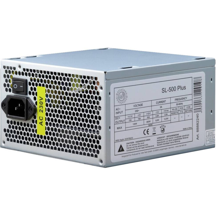 Inter-Tech SL-500 Plus PC power supply unit 500 W