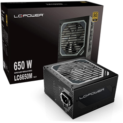 LC6650M V2.31 de 650 W de potência LC | Gerenciamento de cabos Gold 80+