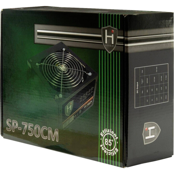 750W Inter-Tech Netzteil 750W HIPOWER SP-750CM