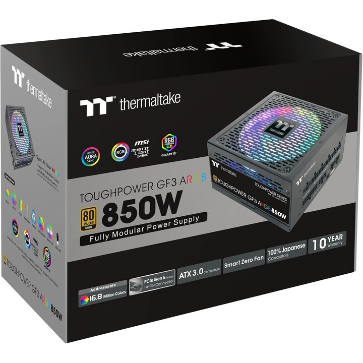 Thermaltake PS-TPD-0850F4FAGE-1, fonte de alimentação para PC