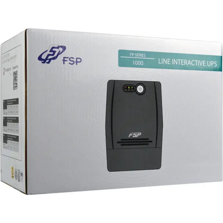 FSP FP 1000 Torre Line-interativa 1000VA 600W 2x12V/7Ah 4x Schuko