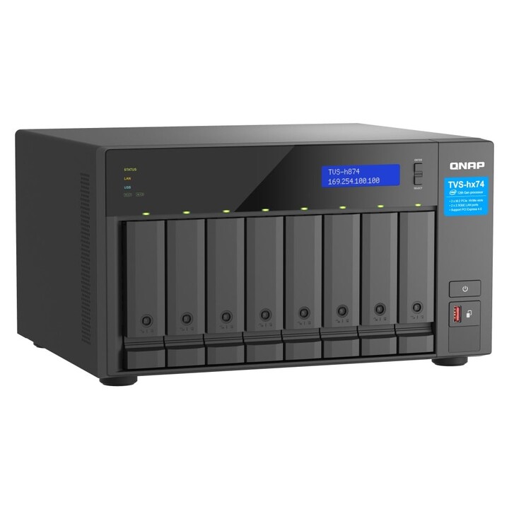 QNAP TVS-H874X-I9-64G 8-Bay QuTS Hero NAS Intel Core i9-12900 16-Core 64GB RAM