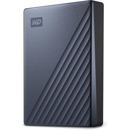 2,5" WD My Passport Ultra 5TB Blau USB-C/USB3.0 HDD 6,4cm 2,5Zoll Metall-Finish RTL tragbar extern