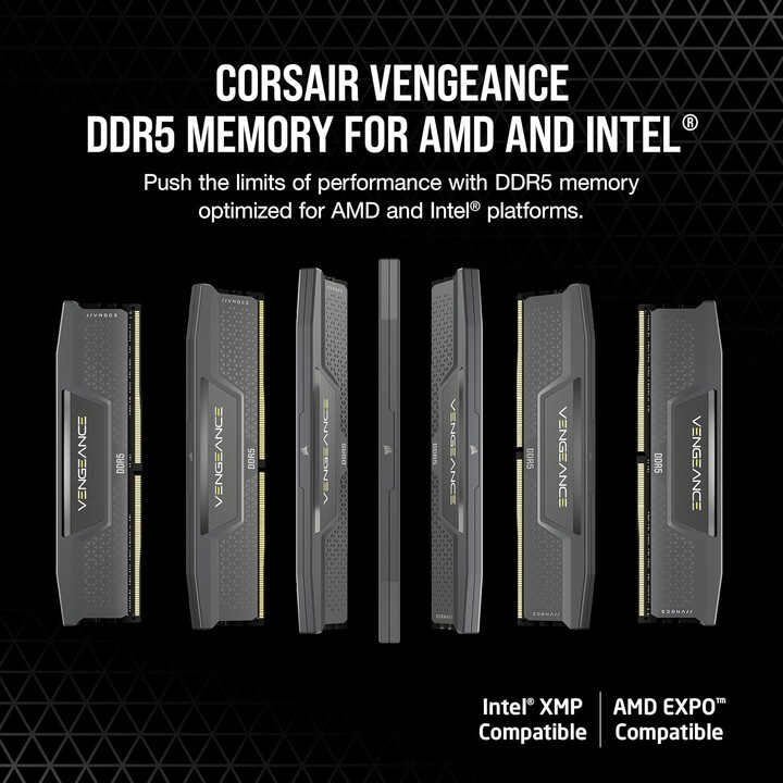 Corsair Vengeance 32GB 2 x 16GB 6400 MHz CL30 EXPO-XMP Grigio