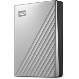 Disque dur externe portable WD My Passport Ultra Mac 2,5" 4 To Argent USB-C/USB 3.0 6,4 cm 2,5 pouces Finition métallique R