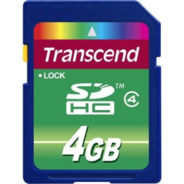 TARJETA Transcend SDHC de 4GB y 85 MB/s