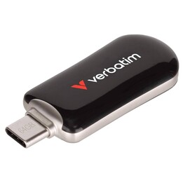 Clé USB-C Verbatim Plectra noire 64 Go 30224