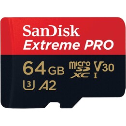 SanDisk Extreme Pro 64 Go microSDXC UHS-1 rapide et durable