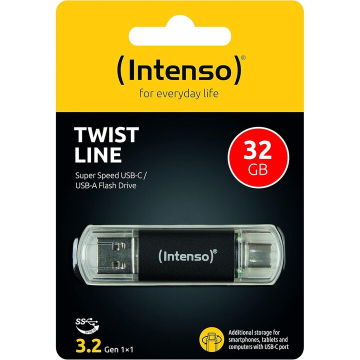 CHIAVETTA 32GB USB 3.2 Intenso 3539480 Antracite